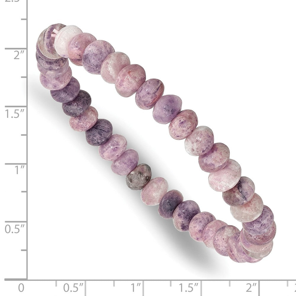 Charoite 7mm Beaded Stretch Bracelet QH5733