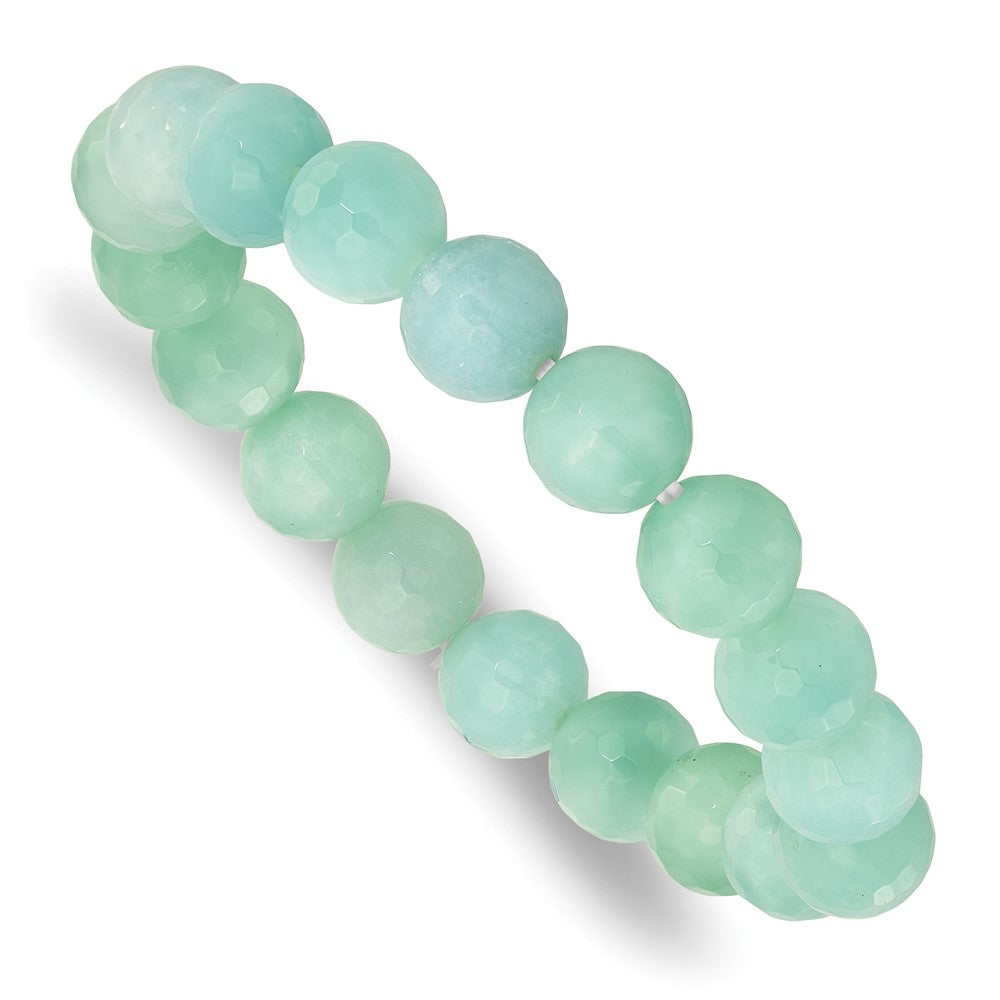 Amazonite 10mm Beaded Stretch Bracelet QH5742