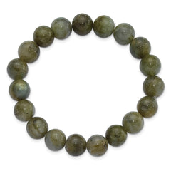 Green Labradorite 10.00mm Beaded Stretch Bracelet QH5753