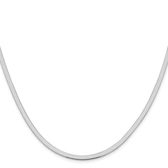 Sterling Silver Rhodium-plated 3mm Magic Herringbone ChainQHB035R
