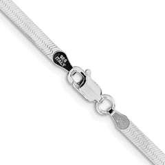 Sterling Silver Rhodium-plated 3mm Magic Herringbone ChainQHB035R