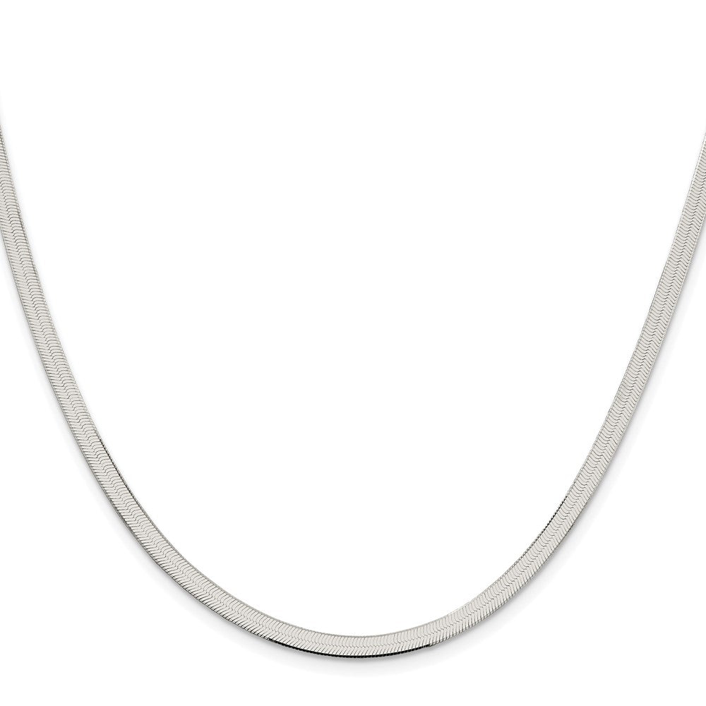 Sterling Silver Rhodium-plated 3.5mm Magic Herringbone ChainQHB040R