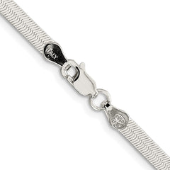 Sterling Silver Rhodium-plated 3.5mm Magic Herringbone ChainQHB040R