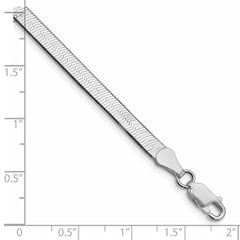 Sterling Silver Rhodium-plated 4.5mm Magic Herringbone Chain QHB050R-8