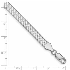 Sterling Silver Rhodium-plated 5.25mm Magic Herringbone Chain QHB060R-8