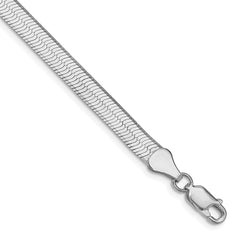 Sterling Silver Rhodium-plated 5.25mm Magic Herringbone Chain QHB060R-8