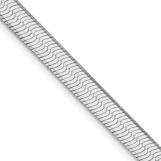 Sterling Silver Rhodium-plated 5.25mm Magic Herringbone ChainQHB060R