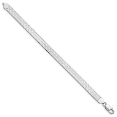 Sterling Silver Rhodium-plated 8mm Magic Herringbone Chain QHB090R-8