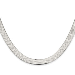 Sterling Silver Rhodium-plated 8.75mm Magic Herringbone ChainQHB100R