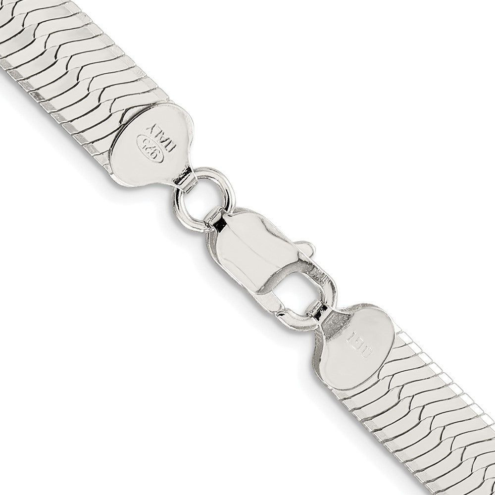 Sterling Silver Rhodium-plated 8.75mm Magic Herringbone ChainQHB100R
