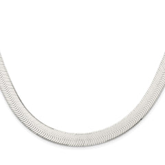 Sterling Silver Rhodium-plated 10.5mm Magic Herringbone ChainQHB120R
