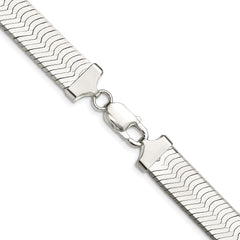 Sterling Silver Rhodium-plated 10.5mm Magic Herringbone ChainQHB120R