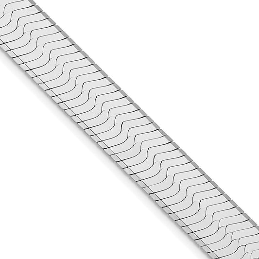 Sterling Silver Rhodium-plated 10.5mm Magic Herringbone ChainQHB120R