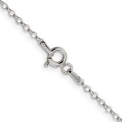 Sterling Silver Rhodium-plated 1.75mm Diamond-cut Cable ChainQHC027R