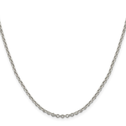 Sterling Silver 2.6mm Diamond-cut Cable ChainQHC045