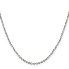 Sterling Silver 2.6mm Diamond-cut Cable ChainQHC045