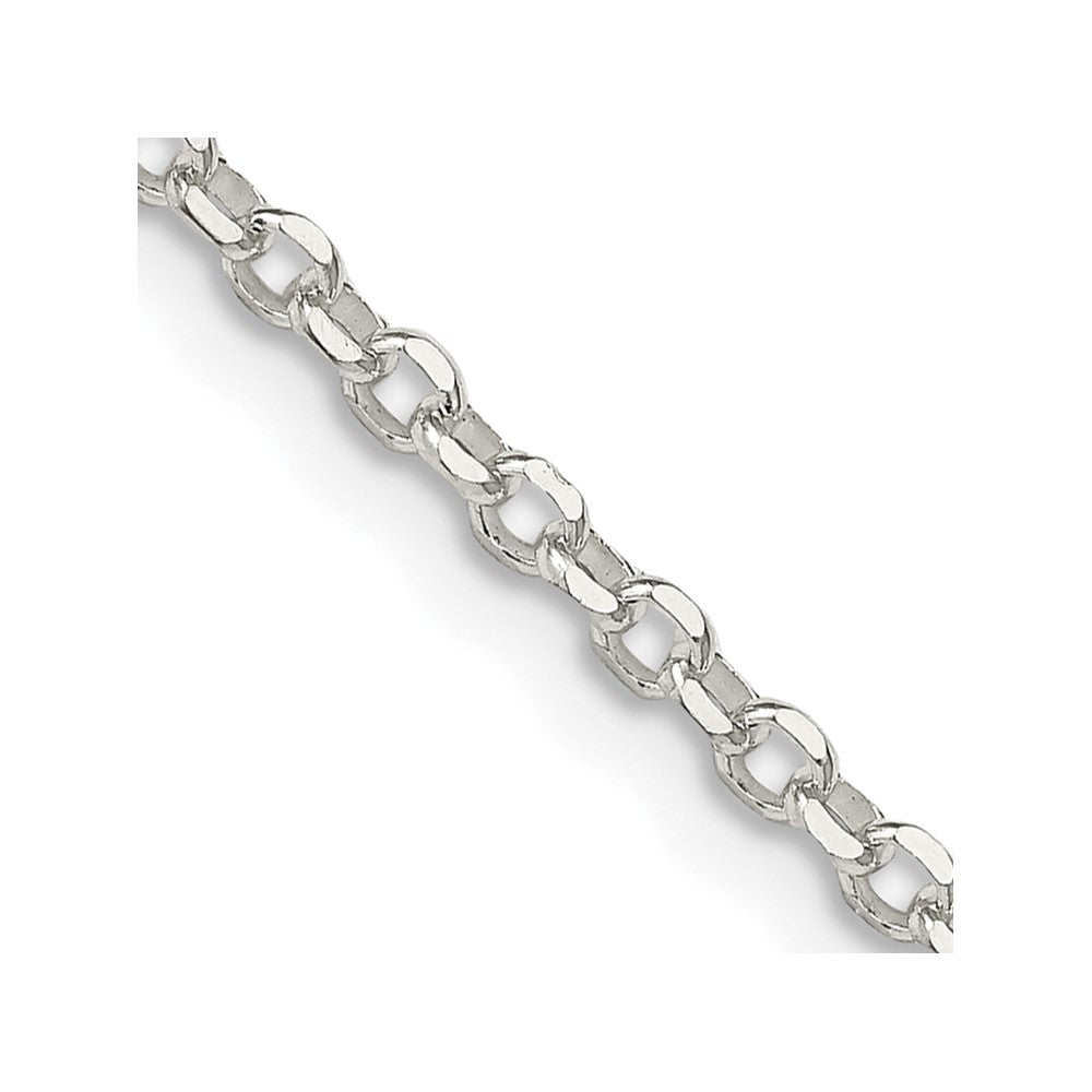 Sterling Silver 2.6mm Diamond-cut Cable ChainQHC045