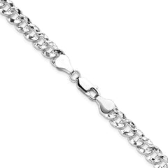 Sterling Silver 6.35mm Hammered Curb ChainQHCB150