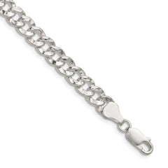Sterling Silver 6.35mm Hammered Curb ChainQHCB150