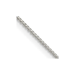Sterling Silver 1mm Round Box Chain w/2in ext.QHX019