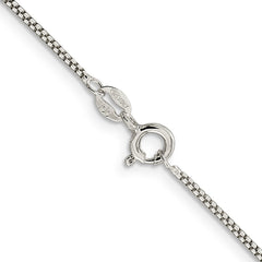 Sterling Silver 1.25mm Round Box ChainQHX024