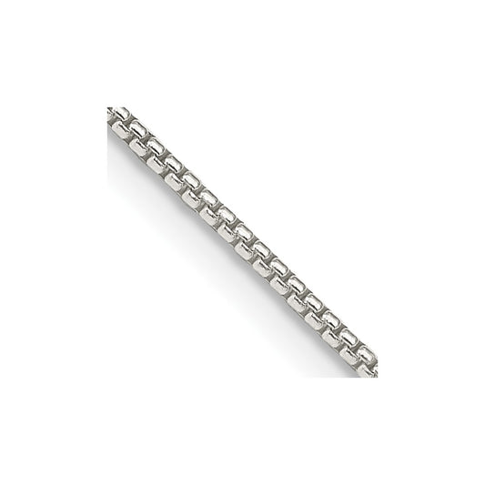 Sterling Silver 1.25mm Round Box ChainQHX024
