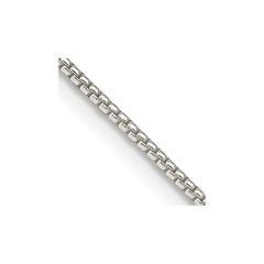 Sterling Silver 1.25mm Round Box ChainQHX024