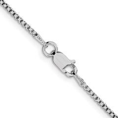 Sterling Silver Rhodium-plated 1.5mm Round Box ChainQHX028R