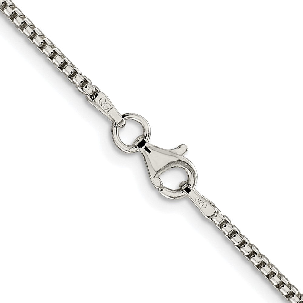 Sterling Silver Rhodium-plated 1.75mm Round Box ChainQHX035R