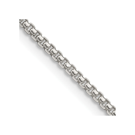 Sterling Silver 1.75mm Round Box ChainQHX035