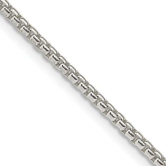 Sterling Silver 2mm Round Box ChainQHX040