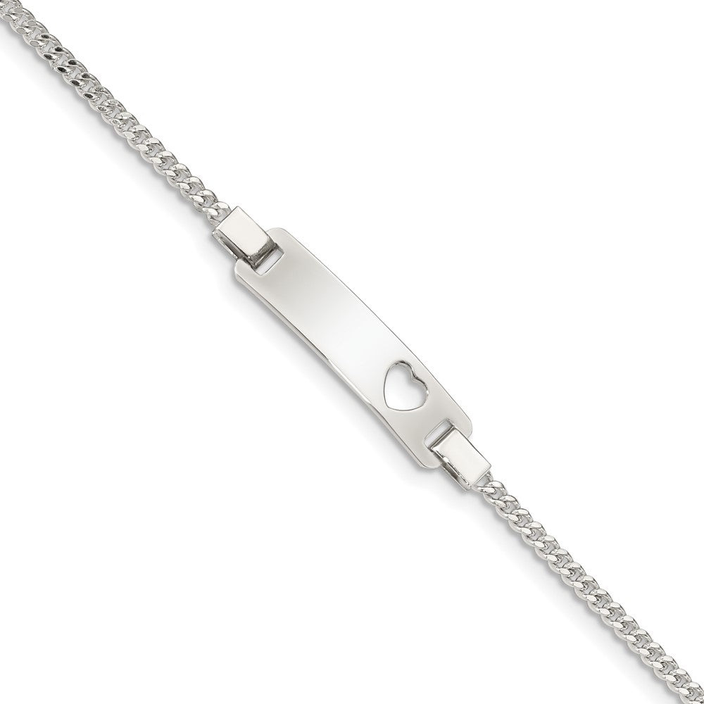 Sterling Silver Adjustable Baby ID Bracelet QID166-6