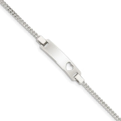 Sterling Silver Adjustable Baby ID Bracelet QID166-6