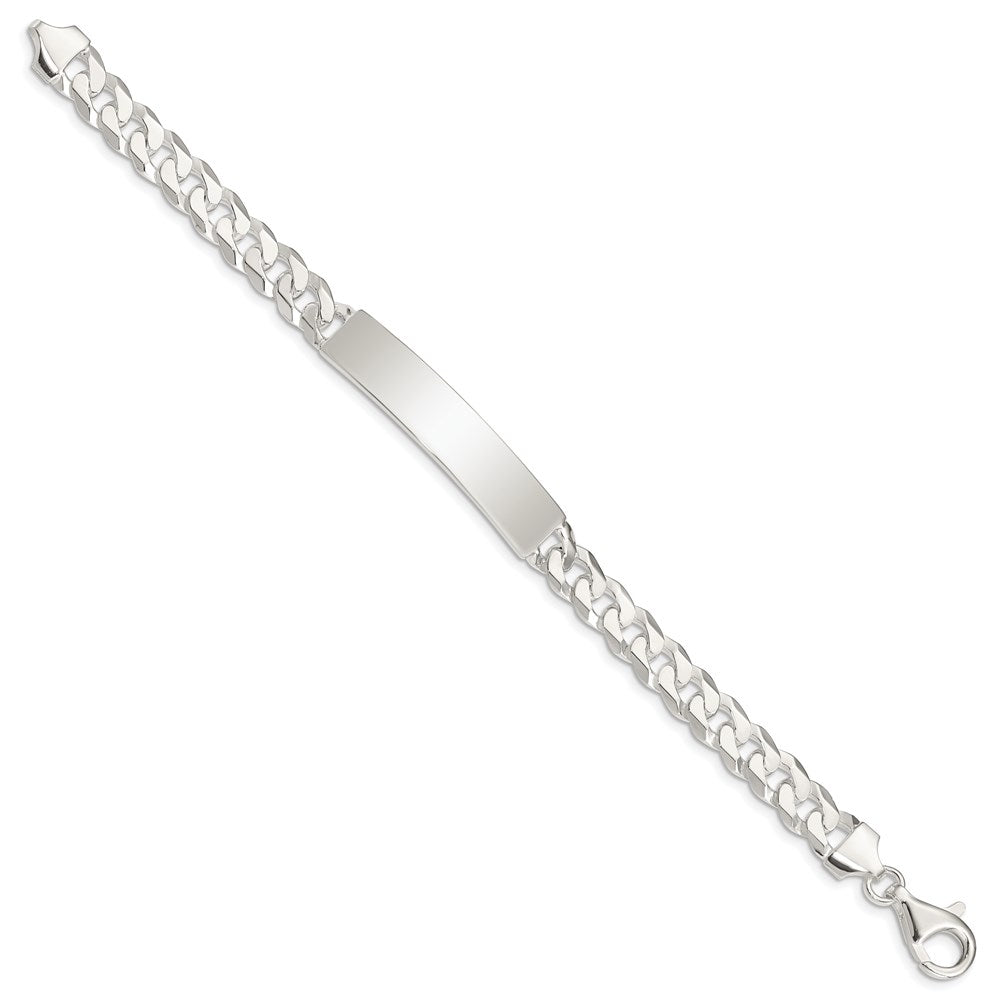 Sterling Silver Curb Link ID Bracelet QID199-7.5