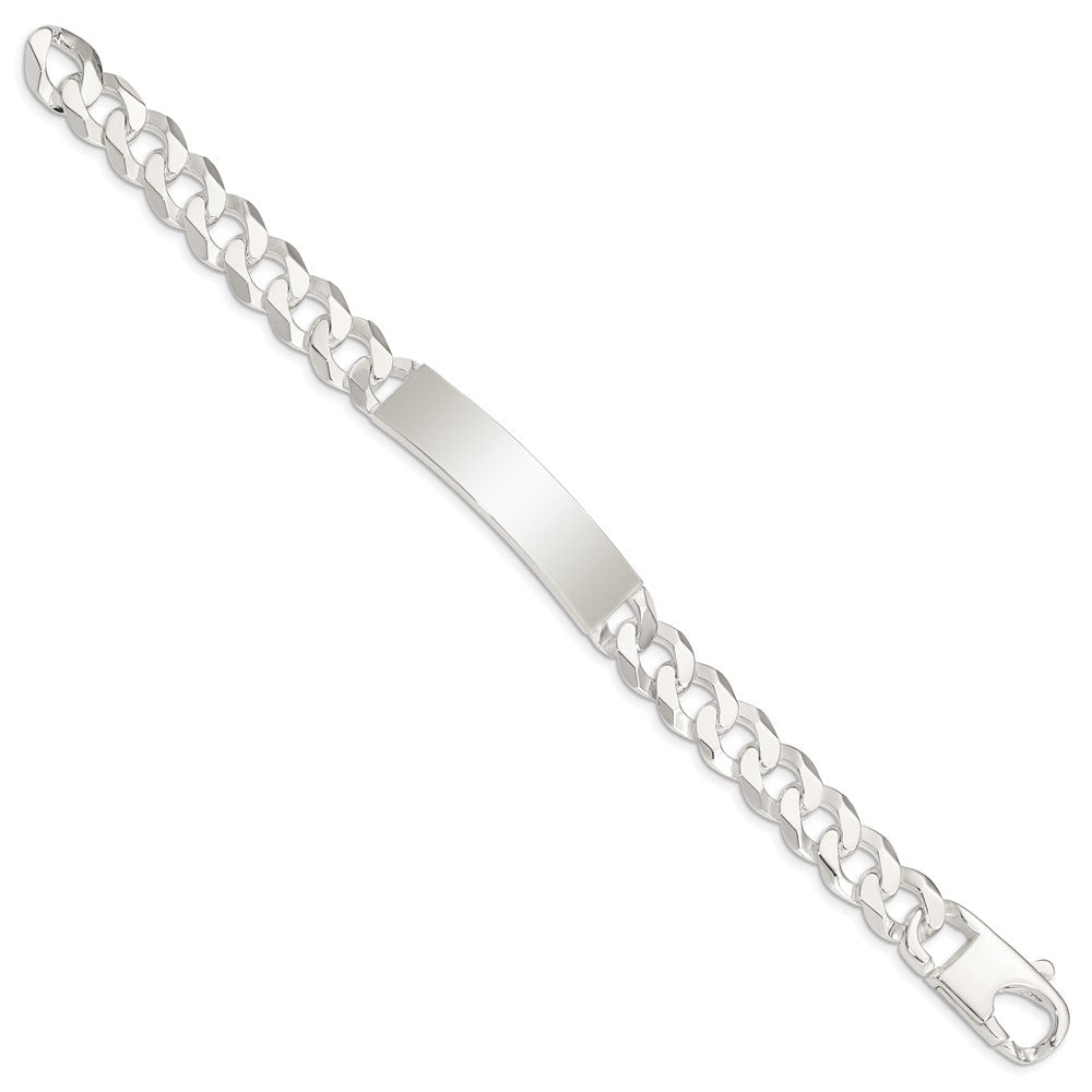 Sterling Silver Curb Link ID Bracelet QID201-7.5