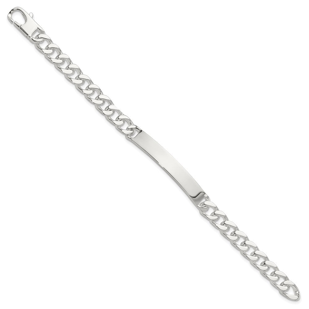 Sterling Silver 7in Curb ID Bracelet QID241-7