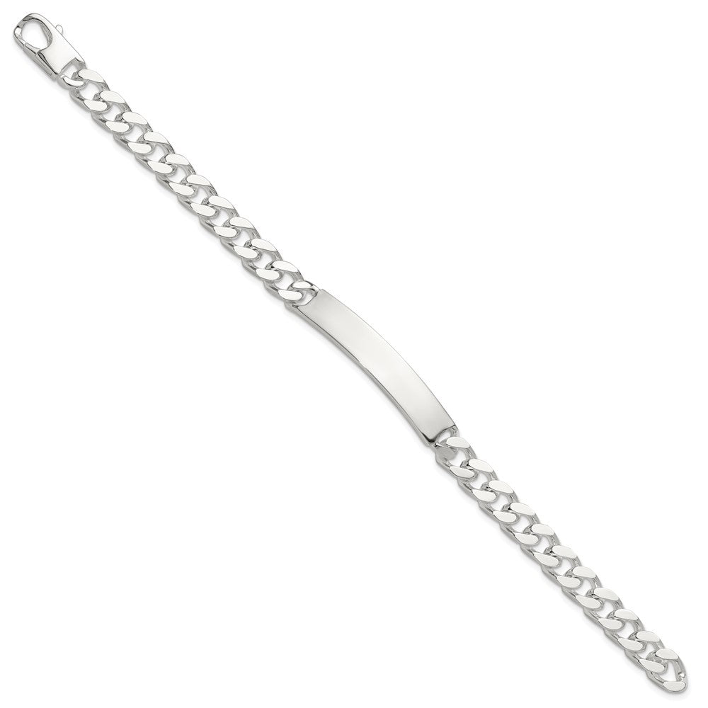 Sterling Silver 8in Curb ID Bracelet QID242-8