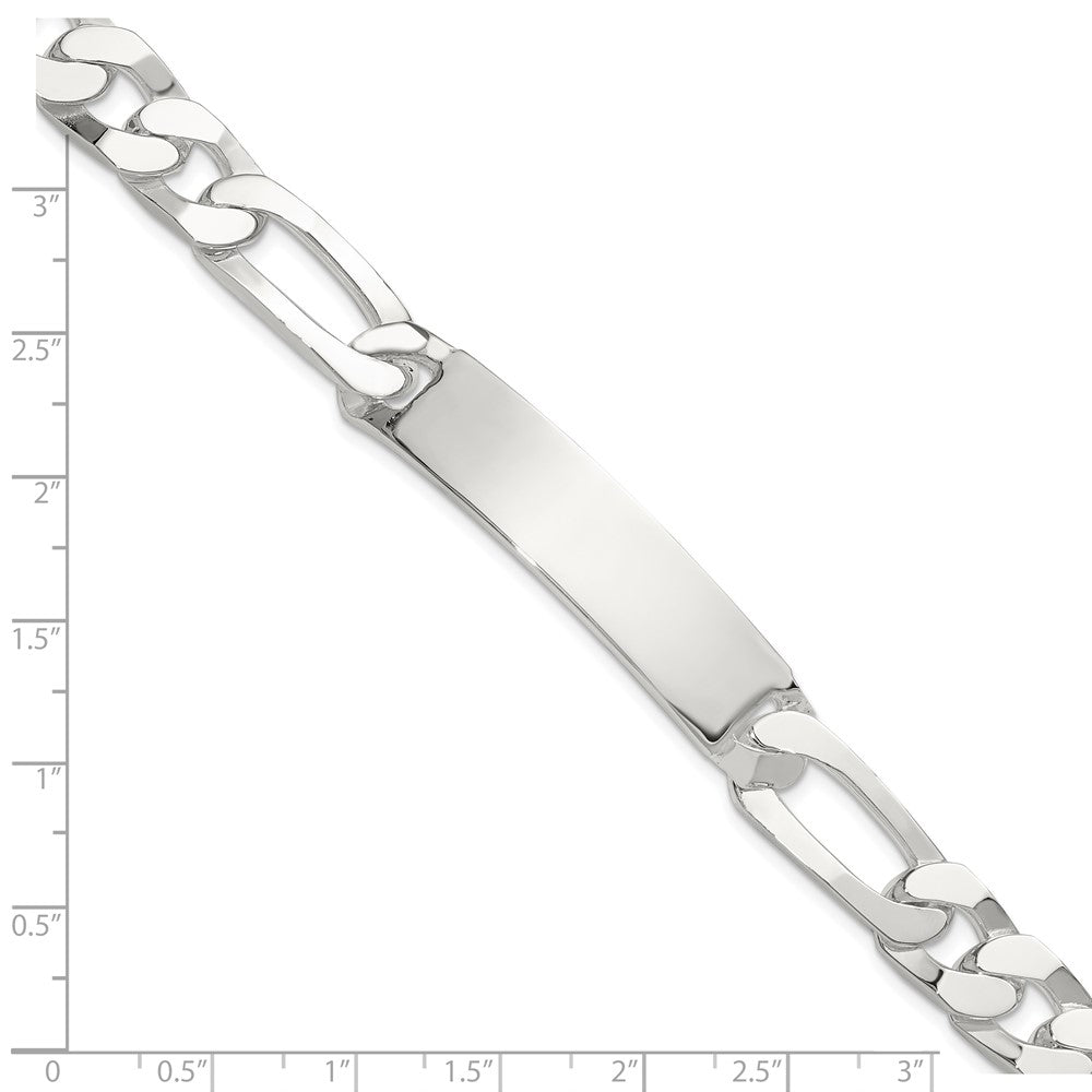 Sterling Silver 8.5in Figaro ID Bracelet QID245-8.5