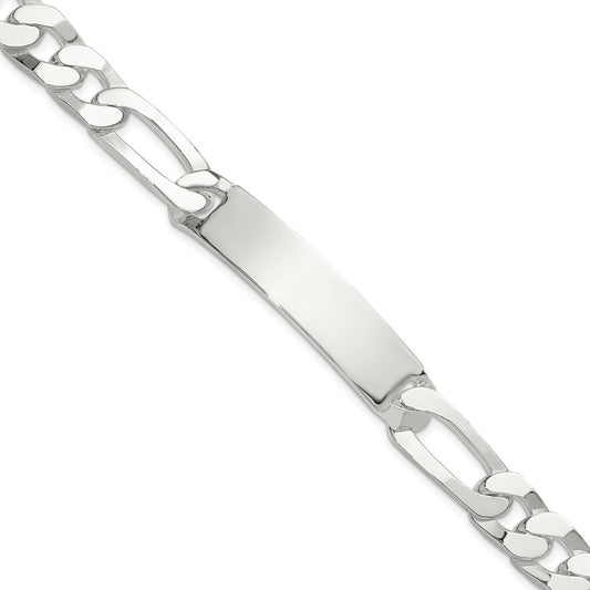 Sterling Silver 8.5in Figaro ID Bracelet QID245-8.5