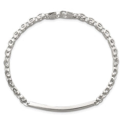 Sterling Silver Polished 4.7mm Fancy Link 8 inch Mens ID Bracelet QID260-8