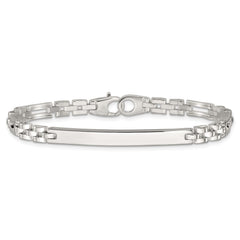Sterling Silver Polished 4.7mm Fancy Link 7.5 inch ID Bracelet QID262-7.5