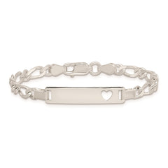 Sterling Silver Baby ID 6 IN Bracelet QID43-6