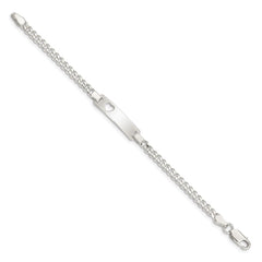 Sterling Silver Baby ID with Cut-out Heart Bracelet QID48-5.5