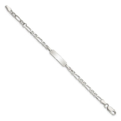 Sterling Silver Childrens ID Anchor 5in Plus 1in EXT Link Bracelet QID58-6