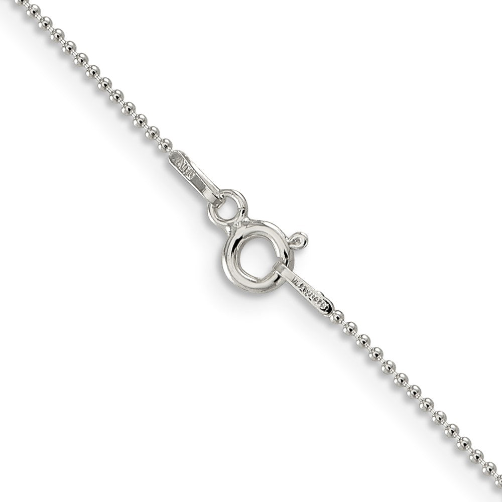 Sterling Silver 1mm Beaded ChainQK25