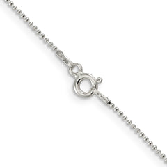 Sterling Silver 1mm Beaded ChainQK25