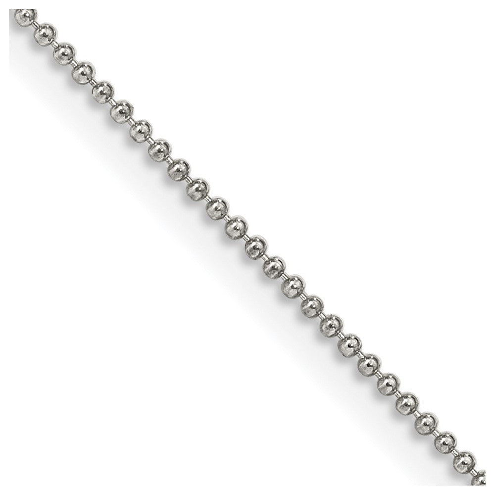 Sterling Silver 1mm Beaded ChainQK25
