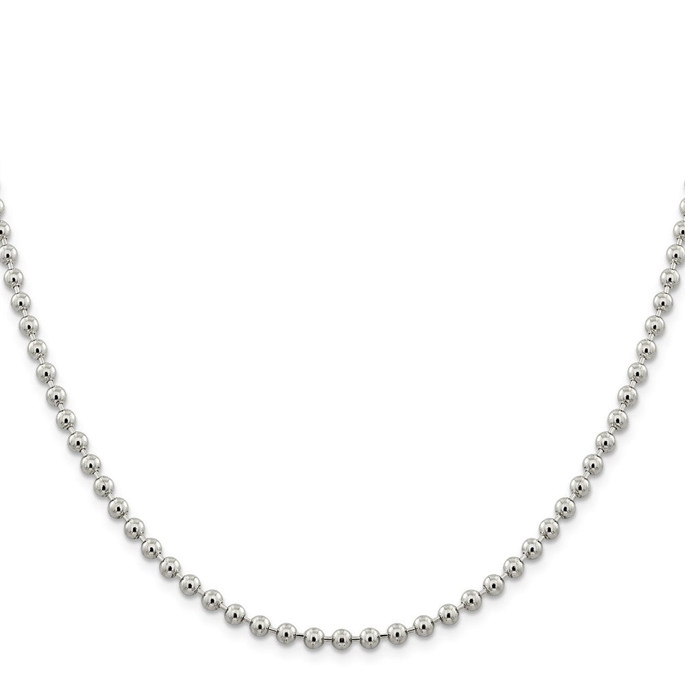 Sterling Silver 4mm Beaded ChainQK29