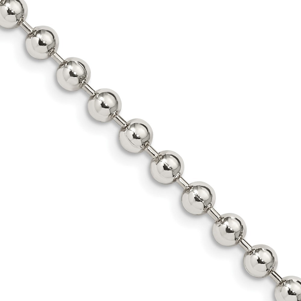 Sterling Silver 4mm Beaded ChainQK29