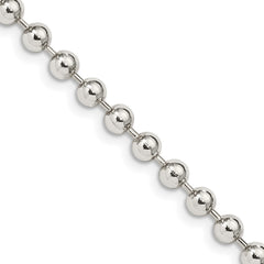 Sterling Silver 4mm Beaded ChainQK29